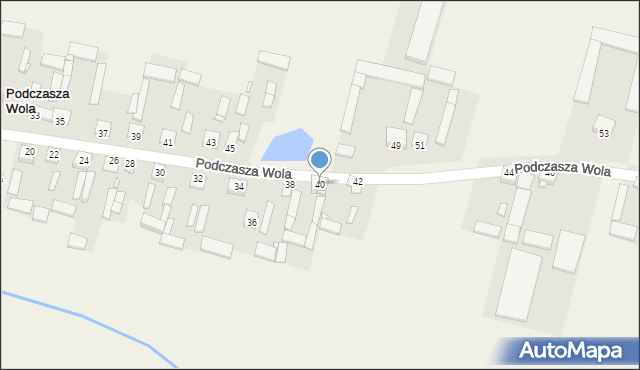 Podczasza Wola, Podczasza Wola, 40, mapa Podczasza Wola