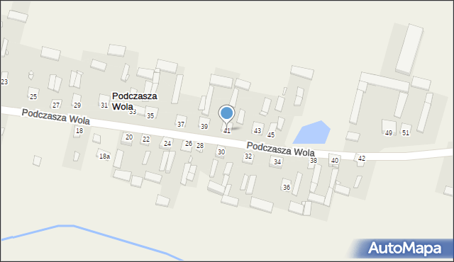 Podczasza Wola, Podczasza Wola, 41, mapa Podczasza Wola