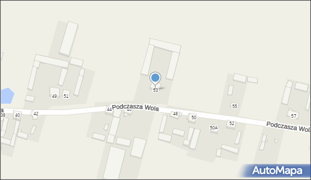 Podczasza Wola, Podczasza Wola, 53, mapa Podczasza Wola