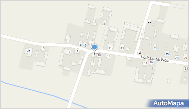 Podczasza Wola, Podczasza Wola, 8, mapa Podczasza Wola