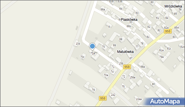 Podczerwone, Podczerwone, 71a, mapa Podczerwone