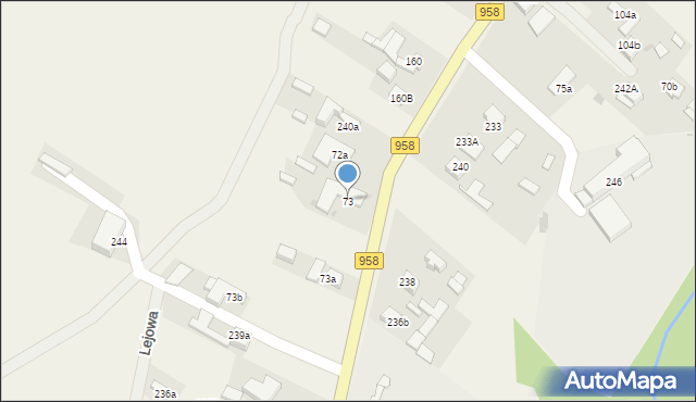 Podczerwone, Podczerwone, 73, mapa Podczerwone