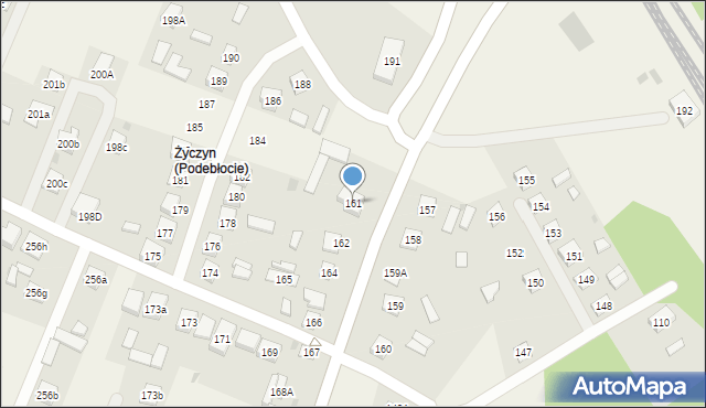 Podebłocie, Podebłocie, 161, mapa Podebłocie