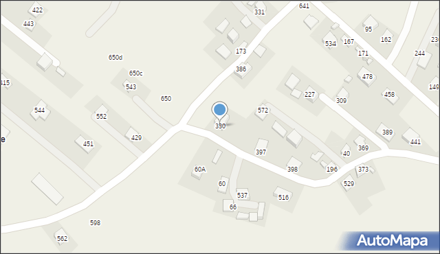 Podegrodzie, Podegrodzie, 330, mapa Podegrodzie