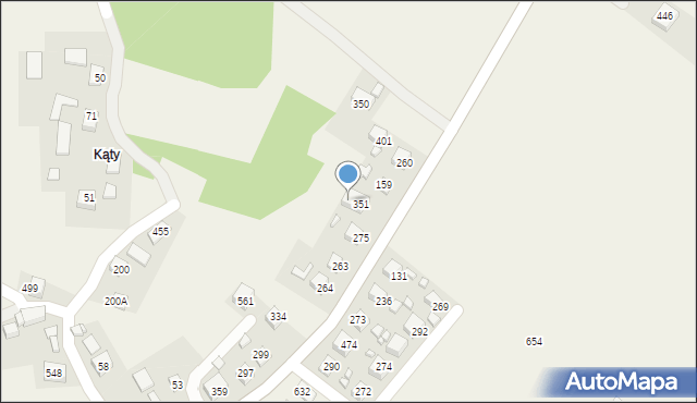 Podegrodzie, Podegrodzie, 352, mapa Podegrodzie