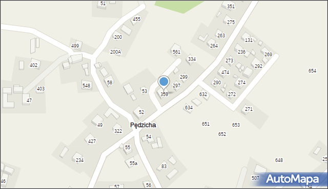 Podegrodzie, Podegrodzie, 359, mapa Podegrodzie