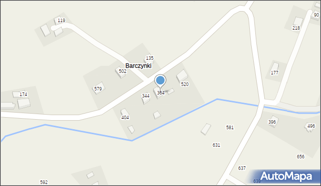 Podegrodzie, Podegrodzie, 364, mapa Podegrodzie