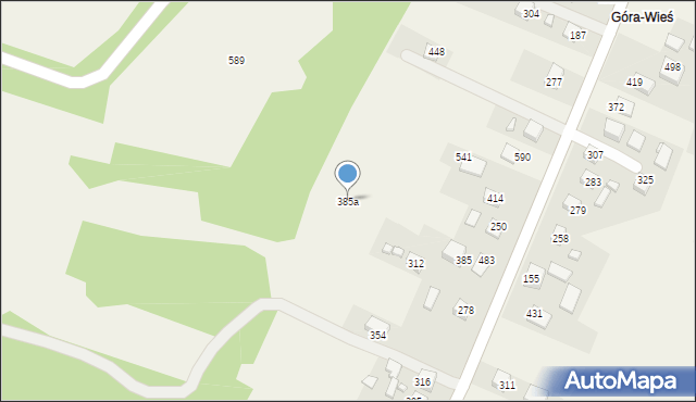 Podegrodzie, Podegrodzie, 385a, mapa Podegrodzie