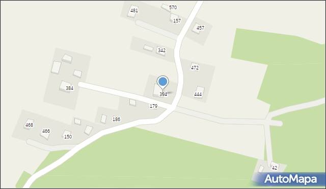 Podegrodzie, Podegrodzie, 394, mapa Podegrodzie