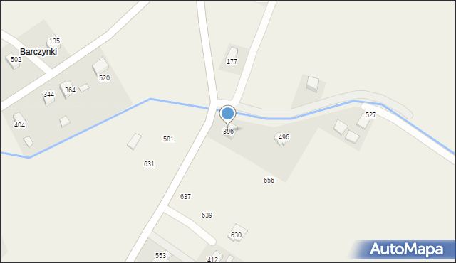 Podegrodzie, Podegrodzie, 396, mapa Podegrodzie