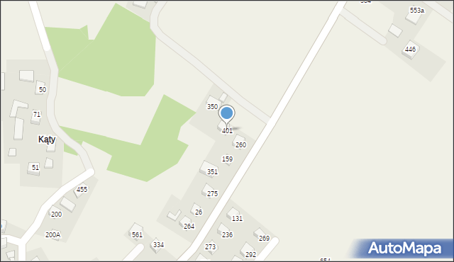 Podegrodzie, Podegrodzie, 401, mapa Podegrodzie