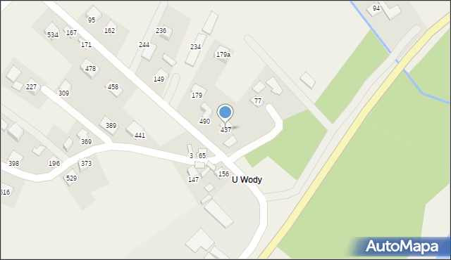 Podegrodzie, Podegrodzie, 437, mapa Podegrodzie