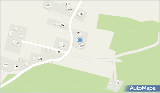 Podegrodzie, Podegrodzie, 444, mapa Podegrodzie