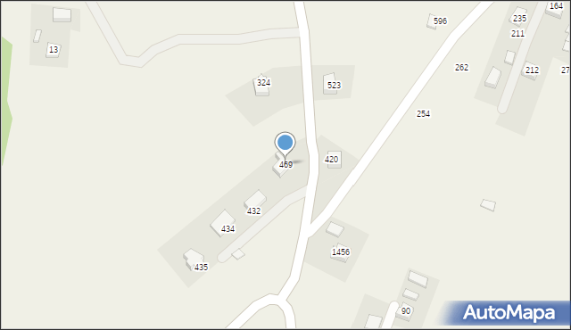 Podegrodzie, Podegrodzie, 469, mapa Podegrodzie