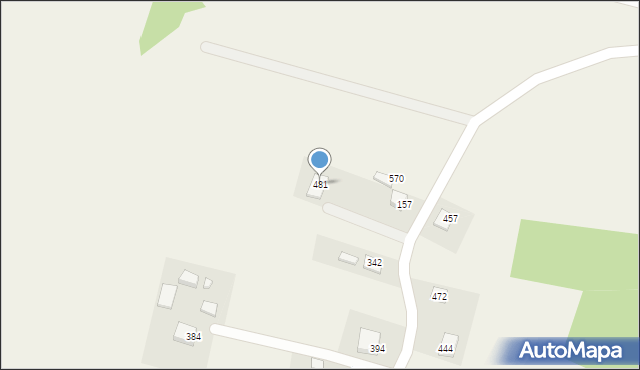 Podegrodzie, Podegrodzie, 481, mapa Podegrodzie