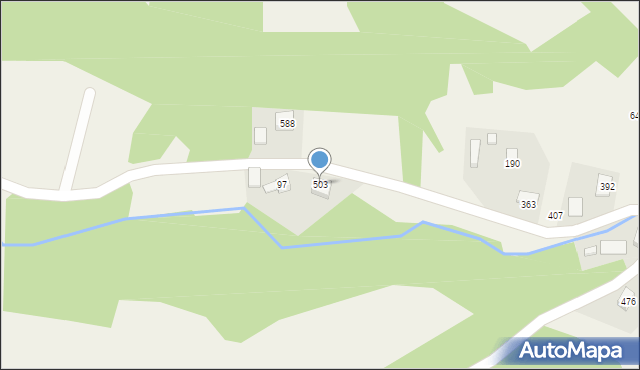 Podegrodzie, Podegrodzie, 503, mapa Podegrodzie