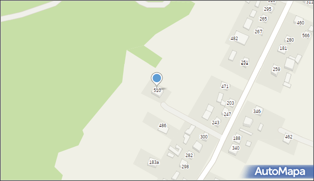 Podegrodzie, Podegrodzie, 510, mapa Podegrodzie