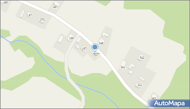 Podegrodzie, Podegrodzie, 512, mapa Podegrodzie