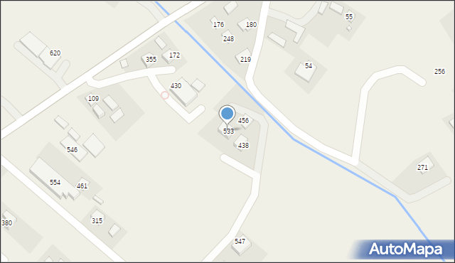 Podegrodzie, Podegrodzie, 533, mapa Podegrodzie