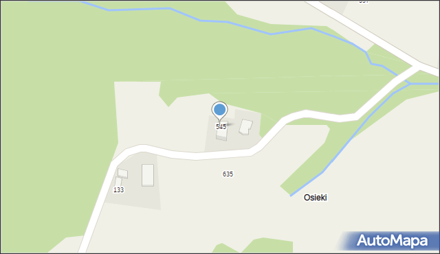 Podegrodzie, Podegrodzie, 545, mapa Podegrodzie