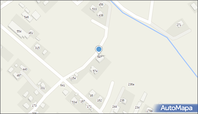 Podegrodzie, Podegrodzie, 547, mapa Podegrodzie