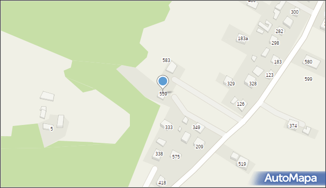 Podegrodzie, Podegrodzie, 559, mapa Podegrodzie