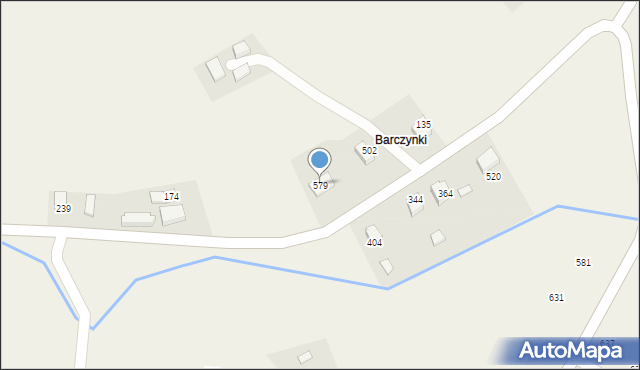 Podegrodzie, Podegrodzie, 579, mapa Podegrodzie