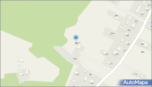 Podegrodzie, Podegrodzie, 583, mapa Podegrodzie