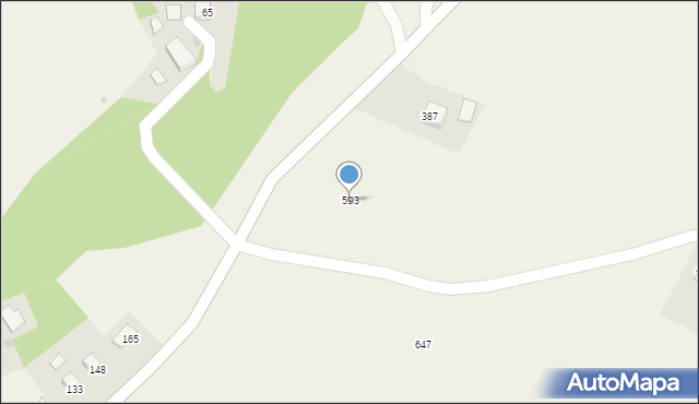 Podegrodzie, Podegrodzie, 593, mapa Podegrodzie