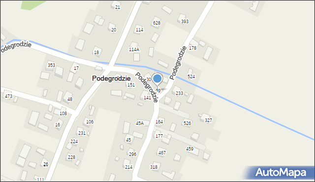 Podegrodzie, Podegrodzie, 99, mapa Podegrodzie