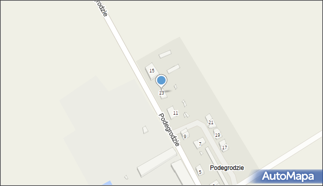 Podegrodzie, Podegrodzie, 13, mapa Podegrodzie