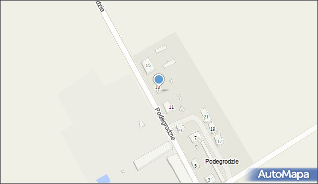 Podegrodzie, Podegrodzie, 13B, mapa Podegrodzie