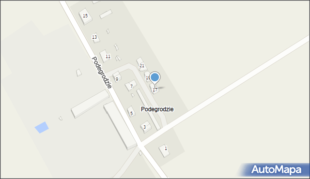 Podegrodzie, Podegrodzie, 17, mapa Podegrodzie