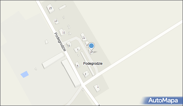 Podegrodzie, Podegrodzie, 17A, mapa Podegrodzie