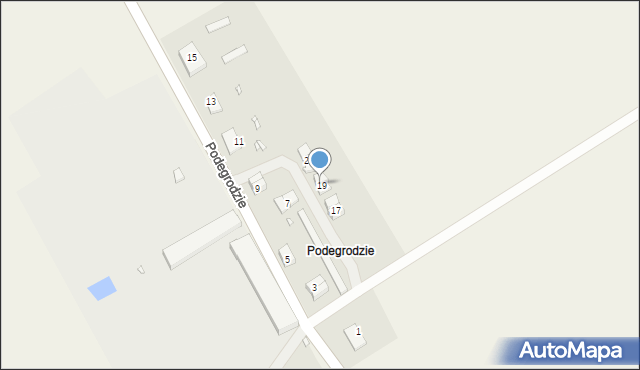 Podegrodzie, Podegrodzie, 19B, mapa Podegrodzie