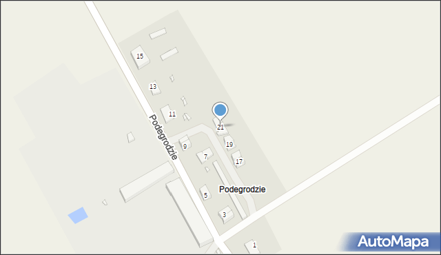 Podegrodzie, Podegrodzie, 21, mapa Podegrodzie