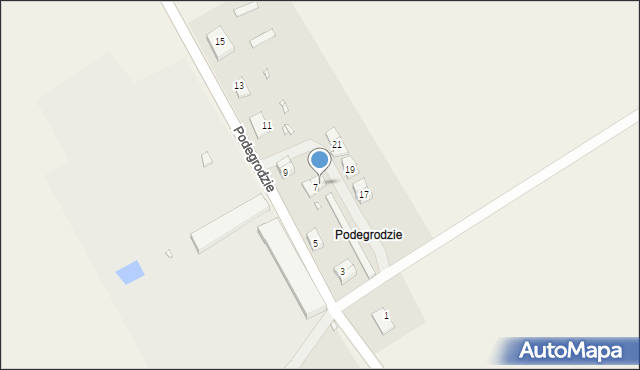 Podegrodzie, Podegrodzie, 7B, mapa Podegrodzie