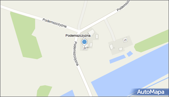 Podemszczyzna, Podemszczyzna, 16, mapa Podemszczyzna