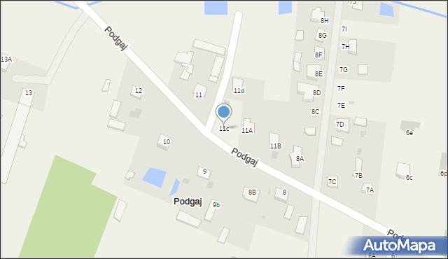 Podgaj, Podgaj, 11c, mapa Podgaj