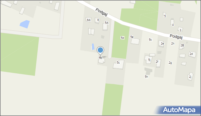 Podgaj, Podgaj, 5b, mapa Podgaj