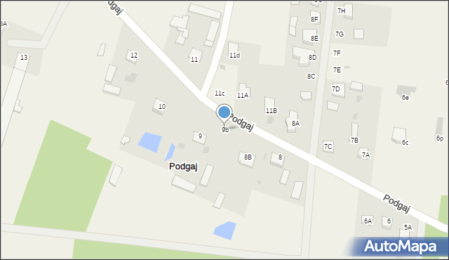 Podgaj, Podgaj, 9b, mapa Podgaj