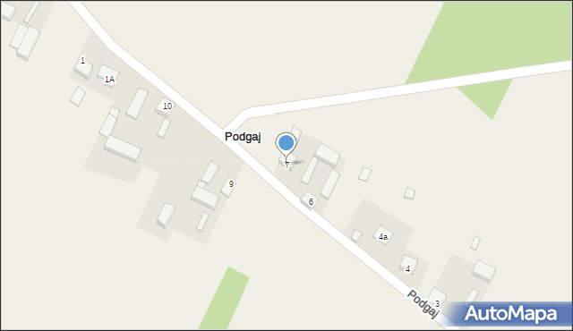 Podgaj, Podgaj, 7, mapa Podgaj