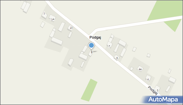 Podgaj, Podgaj, 9, mapa Podgaj