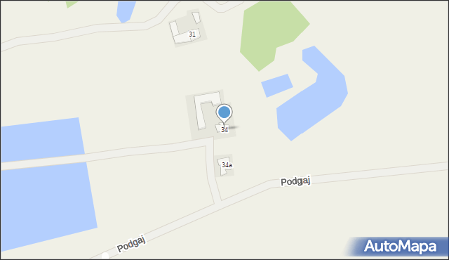 Podgaj, Podgaj, 34, mapa Podgaj