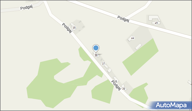Podgaj, Podgaj, 36, mapa Podgaj