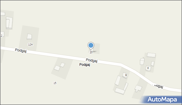 Podgaj, Podgaj, 10, mapa Podgaj