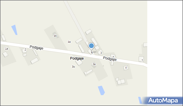 Podgaje, Podgaje, 5, mapa Podgaje