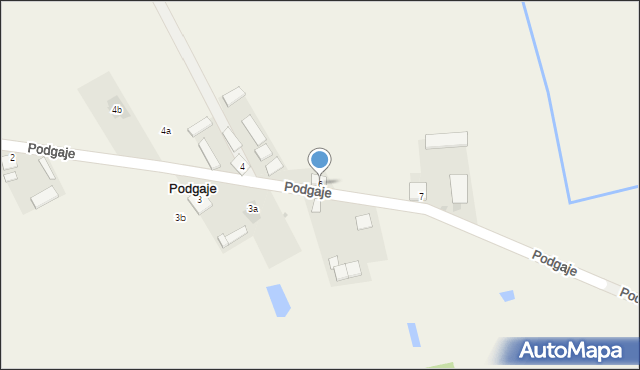 Podgaje, Podgaje, 6, mapa Podgaje