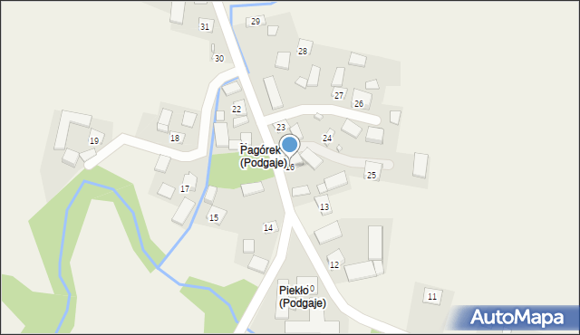 Podgaje, Podgaje, 16, mapa Podgaje