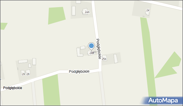 Podgłębokie, Podgłębokie, 24B, mapa Podgłębokie